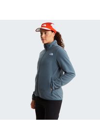 Fleecejacke The North Face "W GLACIER FLEECE JACKET", Damen, Gr. L, granite grau, Obermaterial: 100% Polyester, normal, Jacken Fleecejacke, f&uuml;r Erwachsene, feuchtigkeitsabweisendes Material, sportlicher Stil