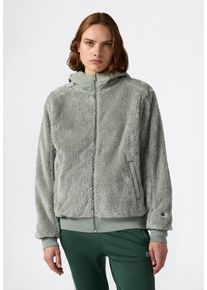 Fleecejacke Champion "Polar Full Zip Hoodie", Damen, Gr. XL (46/48), ecg, ecg, Obermaterial: 60% Polyester, 40% Baumwolle, Jacken Fleecejacke, leichtes Gewicht, aus Polyester und Baumwolle, 1-teiliges Design