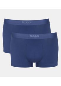 Hipster Sloggi "men EVER Ease", Herren, Gr. XL, blau (deep cobalt), Single Jersey, Obermaterial: 95% Baumwolle, 5% Elasthan, unifarben, k&ouml;rpernah, Unterhosen Hipster, temperaturausgleichend, schnelltrocknend, atmungsaktiv, ohne Eingriff