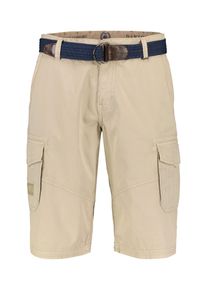 Bermudas Lerros "Cargobermuda mit G&uuml;rtel", Herren, Gr. 5XL, beige (light dune beig), 100% Baumwolle, Hosen Bermudas