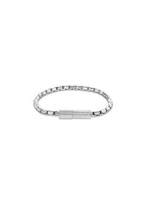 Armband Calvin Klein "CONTOURED BARREL", edelstahlfarben, Armb&auml;nder, Herren, 19,5cm, Edelstahl, Armband