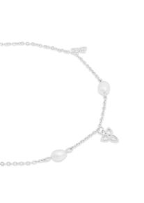 Armband Tamaris "Schmuck Geschenk Edelstahl Armkette", silberfarben, kristallwei&szlig;, wei&szlig;, kristallwei&szlig;, Armb&auml;nder, Damen, 21cm, Edelstahl, Armband, mit Zirkonia (synth.) - mit Kunststoffperle