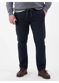 Chinohose Lerros "Leichte Chino mit Kordelzug", Herren, Gr. 44, L&auml;nge 34, blau night, 54% Baumwolle, 43% Nylon, 3% Elasthan, Hosen Chinohose