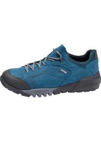 Waldl&auml;ufer Trekkingschuh WALDL&Auml;UFER "H-Fritz", Herren, Gr. 11 (46), blau (t&uuml;rkis, schwarz), Gummi, Nubukleder, Textil, Schuhe Trekkingschuh, Freizeitschuh, Outdoorschuh, Sneaker mit TEX-Ausstattung, H-Weite