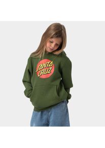 Kapuzensweatshirt Santa Cruz "YOUTH CLASSIC DOT HOOD", M&auml;dchen, Gr. 9/10 (134), schwarz moss, Obermaterial: 65% Polyester, 35% Baumwolle, Sweatshirts Kapuzensweatshirt