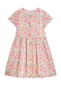 Sommerkleid DANAMADE "DANAMADE Dresses DBELLA", M&auml;dchen, Gr. 122, ivory, Obermaterial: 90% Baumwolle, 10% Leinen. Futter: 100% Baumwolle, Kleider Sommerkleid