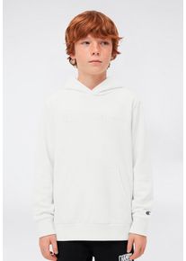 Kapuzensweatshirt Champion "ICONS TONAL Hoodie with Large Logo", Jungen, Gr. L (152/158), egt, Obermaterial: 73% Baumwolle, 27% Polyester, Sweatshirts Kapuzensweatshirt, f&uuml;r Kinder, mit Kapuze, sportlicher Stil