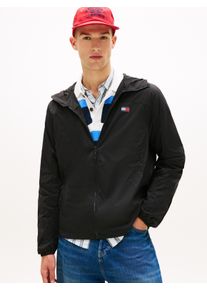 Outdoorjacke Tommy Jeans "TJM OUTDOOR SHELL", Damen, Gr. XXL, schwarz, Web, Obermaterial: 100% Nylon, unifarben, regular fit normal, Rundhals, eingesetzt elastischer Bund, Jacken Outdoorjacke, Windsheeter Windjacke Packable Fahrradjacke Regular fit mit Kapuze, Topseller