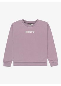 Sweatshirt Roxy "SURF FEELING CREW BRUSHED", M&auml;dchen, Gr. 16 (170/176), nirvana, Obermaterial: 80% Baumwolle, 20% Polyester, Sweatshirts Sweatshirt