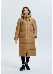 Steppmantel Icepeak "ADDIA", Damen, Gr. 48, braun, Obermaterial: 100% Polyester, M&auml;ntel Steppmantel, wasserdicht mit 10000 mm Wassers&auml;ule, winddicht, sportlicher Stil