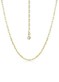 Collierkettchen Firetti "Schmuck Geschenk Silber 925 Fantasiekettengliederung 1,7 mm breit" Gr. 60, gold (gelbgoldfarben), Halsketten, Damen, 60, Silber 925 (Sterlingsilber), B: 1,7mm, Collierkettchen, Made in Germany, B:1,7mm