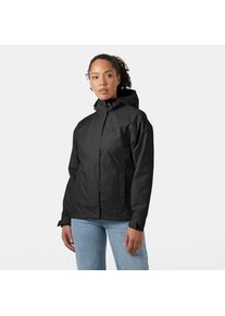 Regenjacke Helly Hansen "W SEVEN J JACKET", Damen, Gr. XL, schwarz, Obermaterial: 100% Polyester. Futter: 100% Polyester, normal, Jacken Regenjacke, mit verstellbarer Kapuze, wasserfest, atmungsaktiv, winddicht