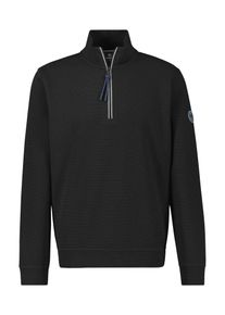 Sweatshirt Lerros "Troyer in Sweatqualit&auml;t aus Strickmaterial", Herren, Gr. 6XL, schwarz, 90% Baumwolle, 10% Polyester, Sweatshirts Sweatshirt