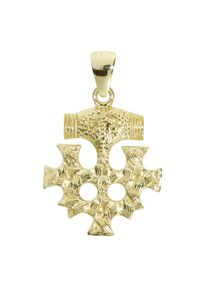 Kettenanh&auml;nger OSTSEE-SCHMUCK "- Hiddensee 25 x 23 mm - Gold 585/000 -" Gr. 25, gold (gold 585, goldfarben, gelb), Schmuckanh&auml;nger, Damen, Gelbgold 585, Kettenanh&auml;nger