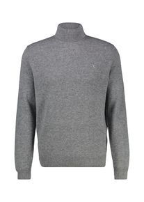 Strickpullover Lerros "Schurwoll-Rollkragenpullover mit Kaschmiranteil", Herren, Gr. S, grau (platinum grau melange), 88% Schurwolle, 12% Kaschmir, ohne Ausschnitt, Pullover Strickpullover