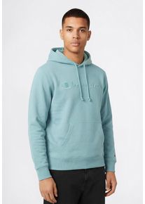 Kapuzensweatshirt Champion "ICONS TONAL Terry Hoodie with Big Logo", Herren, Gr. S, stnb, Obermaterial: 70% Baumwolle, 30% Polyester, Sweatshirts Kapuzensweatshirt, f&uuml;r sportliche Aktivit&auml;ten, sportlicher Stil, mit Kapuze