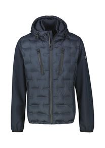 Steppjacke Lerros "Hybrid-Jacke in Grossen Gr&ouml;ssen", Herren, Gr. 3XL, blau (blau night), 100% Polyester, Jacken Steppjacke