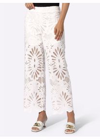 Webhose Heine, Damen, Gr. 46, Normalgr&ouml;&szlig;en, ecru, 100% Baumwolle, unifarben, Hosen Webhose