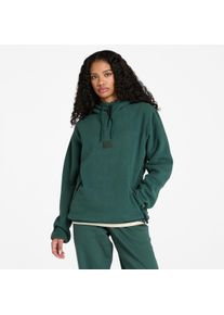 Fleecepullover Timberland "Silicon Badge Polar Fleece Hoodie", Herren, Gr. M, gr&uuml;n gables, Fleece, Obermaterial: 100% Polyester, eingefasste Kante mit verstellbarem Gummizug, Sweatshirts Fleecepullover