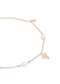 Armband Tamaris "Schmuck Geschenk Edelstahl Armkette", ros&eacute;goldfarben, kristallwei&szlig;, wei&szlig;, kristallwei&szlig;, Armb&auml;nder, Damen, 21cm, Edelstahl, Armband, mit Zirkonia (synth.) - mit Kunststoffperle