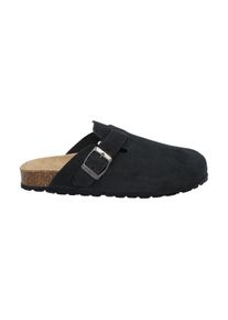 Hausschuh CMP "NAVARRO WMN SLIPPERS", Damen, Gr. 41, schwarz (nero), Leder, Schuhe Hausschuh