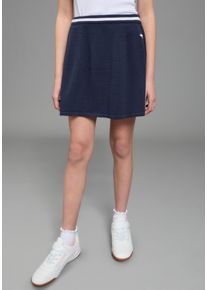 Strickrock Kangaroos "Kangaroos Strick Rock", M&auml;dchen, Gr. 140/146, marine, Feinstrick, Obermaterial: 100% Baumwolle, unifarben mit Farbeinsatz, ausgestellt ca. Mitte Oberschenkel, R&ouml;cke Strickrock, ausgestellte Passform, mit innenliegendem Gummizug, f&uuml;r M&auml;dchen