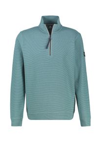 Sweatshirt Lerros "Troyer in Sweatqualit&auml;t aus Strickmaterial", Herren, Gr. 5XL, arctic blau, 90% Baumwolle, 10% Polyester, Sweatshirts Sweatshirt