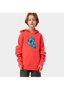 Hoodie Santa Cruz "YOUTH SCREAMING HAND HOOD", Jungen, Gr. 13/14 (158), rot (bright rot), Obermaterial: 65% Polyester, 35% Baumwolle, Sweatshirts Hoodie