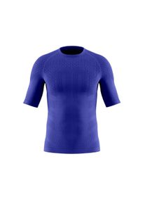 Funktionsshirt Bauerfeind "COMPRESSION SHIRT SHORT SLEEVE", Herren, Gr. S, blau, Obermaterial: 90% Polyamid, 10% Elasthan, Shirts Funktionsshirt