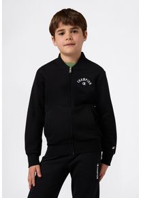 Sweatjacke Champion, Jungen, Gr. M (140/146), nbk, Obermaterial: 73% Baumwolle, 27% Polyester, Sweatjacken Sweatjacke, mit durchgehendem Rei&szlig;verschluss, aus Baumwolle und Polyester