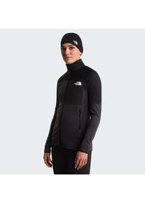 Fleecejacke The North Face "W POLARTEC POWERGRID STORMGAP JACKET", Damen, Gr. L, asphalt grau, tnf schwarz, Obermaterial: 93% Polyester, 7% Elasthan, Jacken Fleecejacke, f&uuml;r Erwachsene, f&uuml;r Outdoor-Aktivit&auml;ten, sportlicher Stil