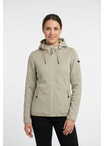 Fleecejacke Icepeak "ADRIAN", Damen, Gr. XL, cement, Obermaterial: 100% Polyester, Jacken Fleecejacke