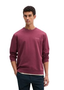 Marc O'Polo Sweatshirt MARC O'POLO, Herren, Gr. M, acai, Sweatware, Obermaterial: 100% Baumwolle, regular fit normal, Rundhals, B&uuml;ndchen, Sweatshirts Sweatshirt, regular fit mit Logoprint auf der R&uuml;ckseite