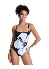 Badeanzug Roxy "Summer Surf", Damen, Gr. XS, anthrazit, Recycling-Polyester, Badeanz&uuml;ge Badeanzug