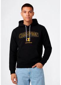 Kapuzensweatshirt Champion "Graphic Terry Hoodie", Herren, Gr. S, nbk, Obermaterial: 55% Baumwolle, 45% Polyester, normal, Rundhals, Sweatshirts Kapuzensweatshirt, sportlicher Stil, f&uuml;r Erwachsene, Rundhalsausschnitt