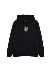 Hoodie Santa Cruz "BURNT OPUS FRONT HOOD", Herren, Gr. L, schwarz, Obermaterial: 80% Baumwolle, 20% Polyester, Sweatshirts Hoodie