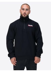 Sweatshirt Lonsdale "TROYER NORMALE PASSFORM GRYFFIDAM", Herren, Gr. S, schwarz, wei&szlig;, rot, Obermaterial: 60% Baumwolle, 40% Polyester, Sweatshirts Sweatshirt