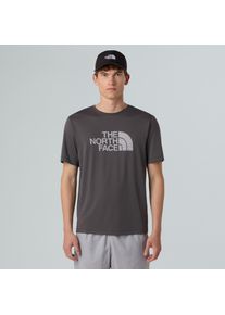 Funktionsshirt The North Face "M 24/7 SHORT SLEEVES EASY TEE REG", Herren, Gr. S, grau (anthrazit grau), Jersey, Obermaterial: 100% Polyester, normal, Rundhals, Shirts Funktionsshirt, sportlicher Stil, mit Rundhalsausschnitt, Kurzarm, pflegeleicht