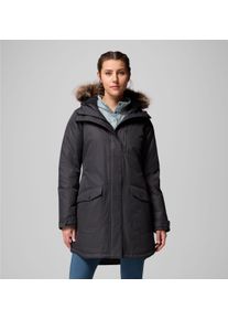 Parka Columbia "SUTTLE MOUNTAIN LONG INSULATED JACKET", Damen, Gr. L, schwarz, Obermaterial: 100% Polyester. Wattierung: 100% Polyester, Jacken Parka, sportlicher Stil, f&uuml;r Wandern und Trekking, aus Polyester