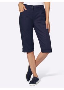 Bermudas Casual Looks, Damen, Gr. 46, Normalgr&ouml;&szlig;en, blau (marine), 98% Baumwolle, 2% Elasthan, unifarben, kurz, Hosen Bermudas