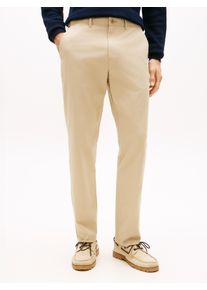 Chinohose Tommy Hilfiger "HARLEM ESSENTIAL", Herren, Gr. 38, L&auml;nge 30, sandalwood, Twill, Obermaterial: 97% Baumwolle, 3% Elasthan, unifarben, schmal normal, Hosen Chinohose, Tapered Leg, Basic, schlichtes Design