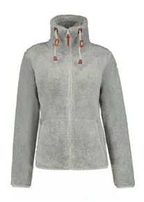Fleecejacke Icepeak "Icepeak COLONY", Damen, Gr. XXL, grau (light grau), Obermaterial: 100% Polyester, normal, Jacken Fleecejacke, sportlicher Stil, f&uuml;r vielseitige Aktivit&auml;ten, mit Rei&szlig;verschluss