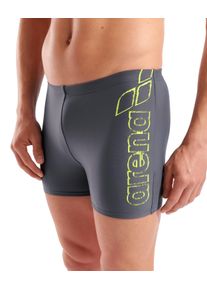 Badehose arena "MEN'S arena SCRATCHY SWIM SHORT", Herren, Gr. 8, N-Gr, grau (asphalt), Obermaterial: 80% Polyamid, 20% Elasthan, Badehosen Badehose