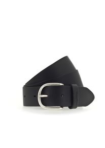 Lederg&uuml;rtel Mustang "Madison", Damen, Gr. 95, schwarz, Rindsleder, unifarben, G&uuml;rtel Lederg&uuml;rtel, Mit gepr&auml;gtem Mustang-Logo auf der Schlaufe, 3,5 cm