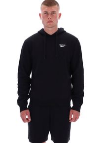 Kapuzensweatshirt Reebok "NOAH SMALL LOGO HOODY", Herren, Gr. M, schwarz, Obermaterial: 60% Baumwolle, 40% Polyester, Sweatshirts Kapuzensweatshirt