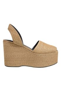 Alaia Sandaletten mit Absatz - Wedge Sandals - Gr. 39 (EU) - in Beige - f&uuml;r Damen