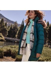 LANDS' END Daunenmantel mit Kapuze, Damen,  Blau, Polyester, by Lands' End