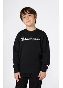 Sweatshirt Champion "SPORTWEAR CREWNECK Standard Fit", Jungen, Gr. L (152/158), nbk, ns, Obermaterial: 54% Baumwolle, 46% Polyester, normal, Rundhals, Sweatshirts Sweatshirt, f&uuml;r Kinder, sportlicher Stil, Rundhalsausschnitt, ohne Verschluss