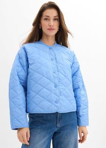 bonprix Oversize Steppjacke, blau, Gr.38, Trendige Oversize-Steppjacke mit Kn&ouml;pfen