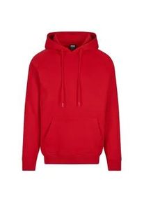 Rundhalspullover Urban Classics "Urban Classics Herren Blank Hoody", Herren, Gr. XL, rot, 65% Baumwolle, 35% Polyester, unifarben, loose fit, ohne Ausschnitt, Pullover Rundhalspullover